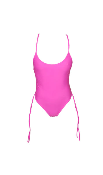 ruched-sides-one-piece-pink